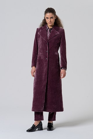 Cappotto in velluto - Indaco