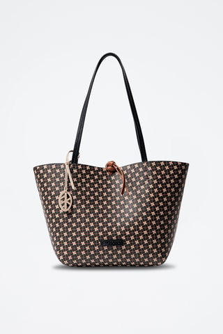 Cabas réversible et pochette - Noir
