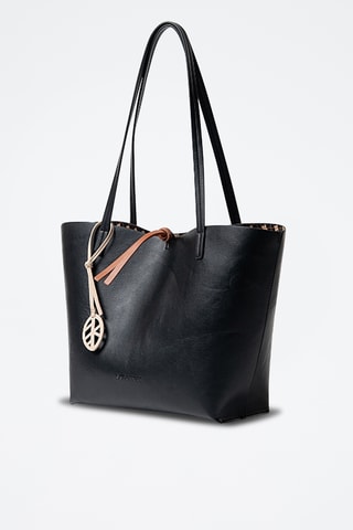 Cabas réversible et pochette - Noir