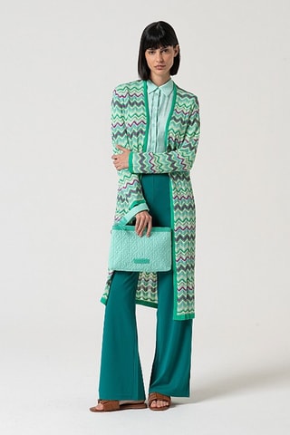 Gilet long - Turquoise