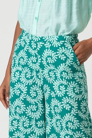 Pantaloni taglio ampio - Turchese