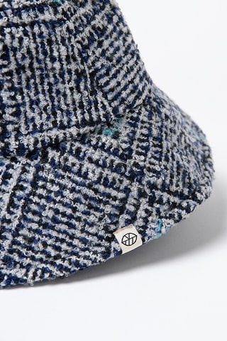 Cappello da pescatore in tweed - Navy