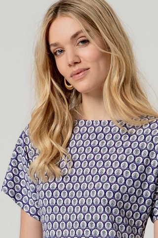 Robe droite - Bleu