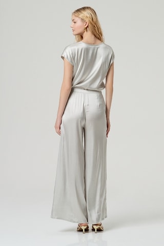 Pantaloni a vita alta - Grigio chiaro