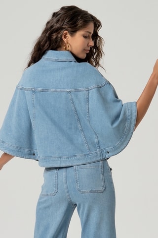 Mantella in jeans - Blu