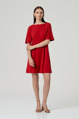 Robe droite - Rouge
