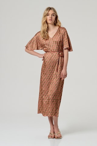 Robe midi - Multicolore