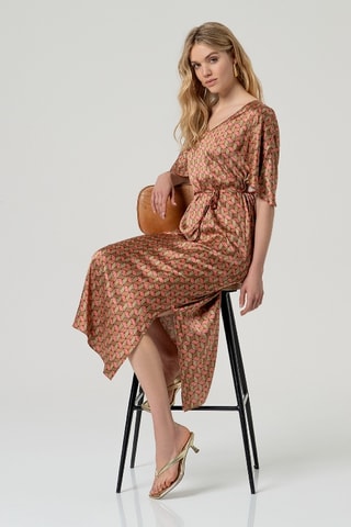 Robe midi - Multicolore