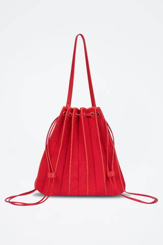 Sac à dos et pochette - Rouge foncé