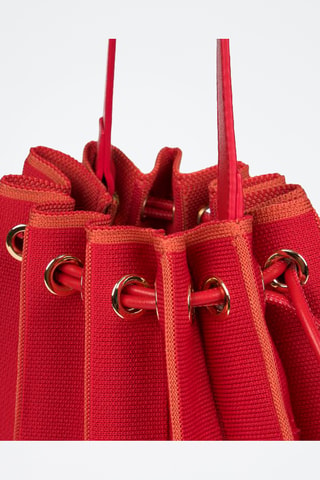 Sac à dos et pochette - Rouge foncé