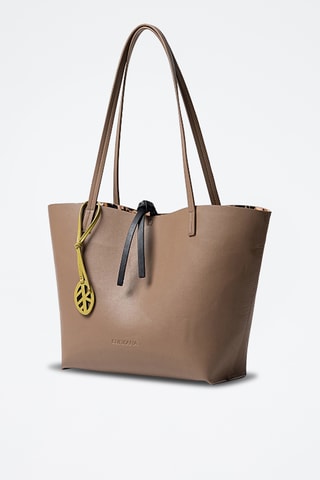 Cabas réversible et pochette - Kaki