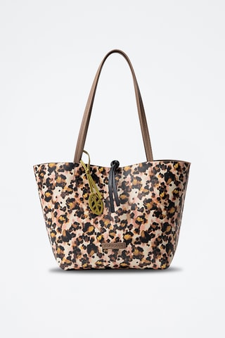 Cabas réversible et pochette - Kaki