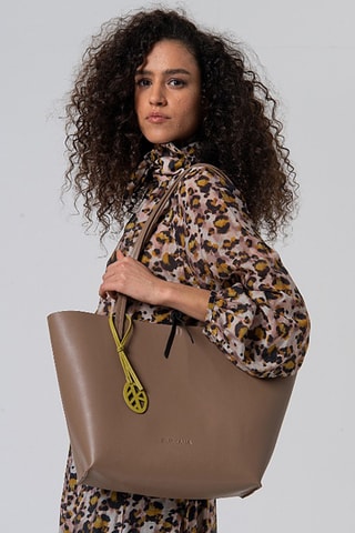 Cabas réversible et pochette - Kaki