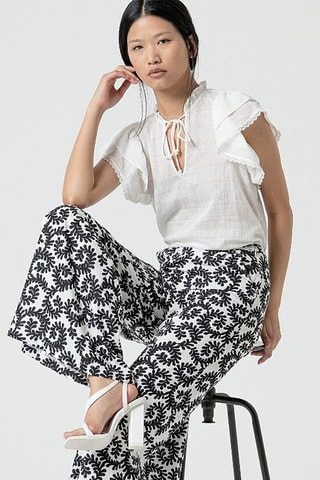 Pantaloni taglio ampio - Bianco