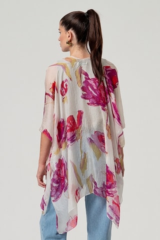Kimono en soie - Blanc