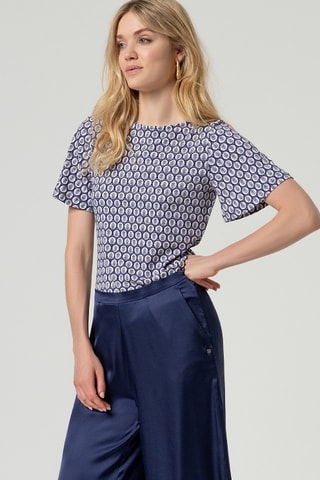 Pantaloni a vita alta - Navy