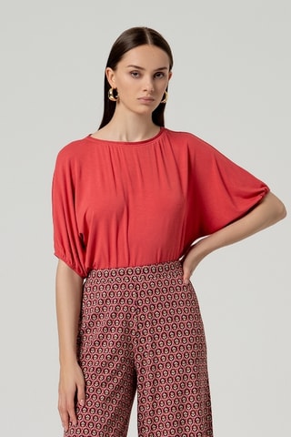 Pantaloni a vita alta - Arancione scuro