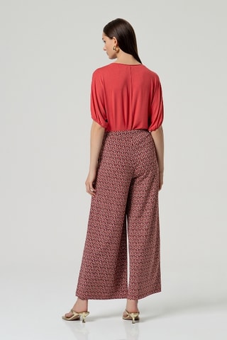 Pantaloni a vita alta - Arancione scuro