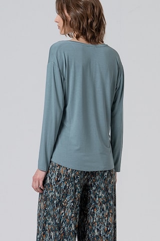 T-shirt ampia - Celeste