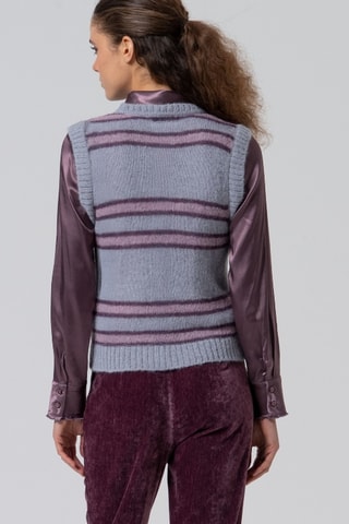 Pull sans manches - Violet