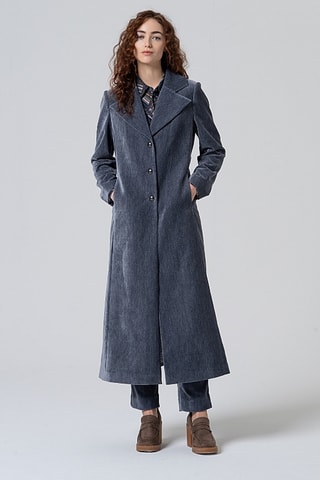 Cappotto in velluto - Grigio