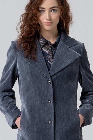 Cappotto in velluto - Grigio