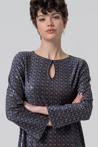 Abito taglio dritto - Navy