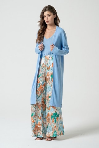 Gilet long - Bleu