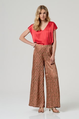 Pantaloni a vita alta - Multicolore