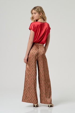 Pantaloni a vita alta - Multicolore