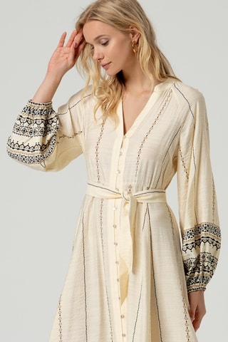 Abito a camicia - Ecrù