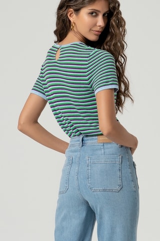 Jeans larghi - Celeste