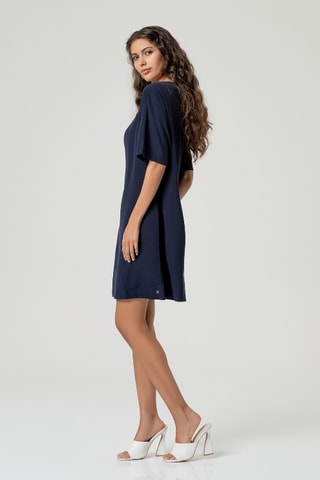 Abito taglio dritto - Navy