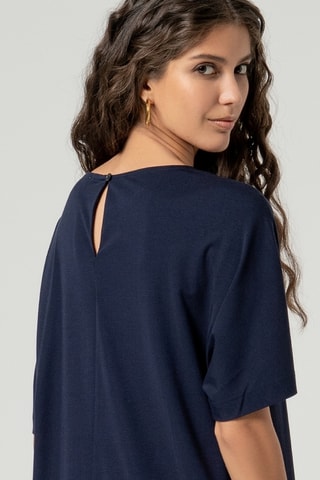 Abito taglio dritto - Navy