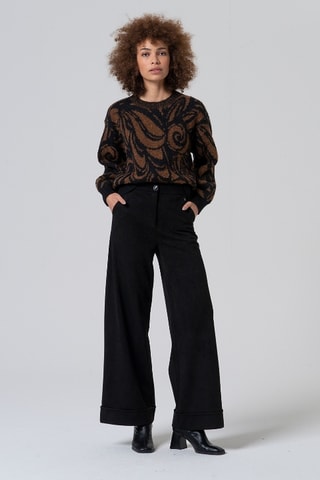 Pantaloni taglio ampio - Nero