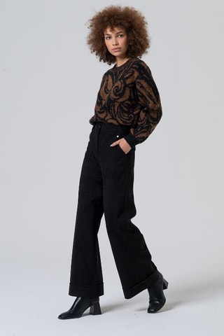Pantaloni taglio ampio - Nero