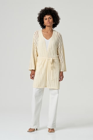 Cardigan lungo - Ecrù
