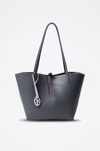 Cabas réversible et pochette - Gris