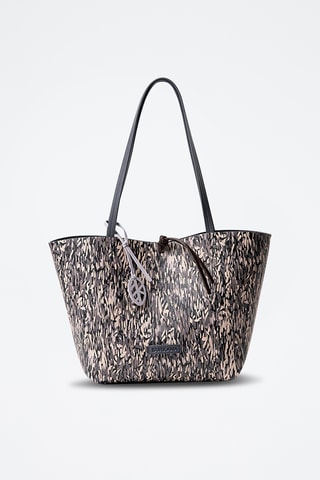 Cabas réversible et pochette - Gris
