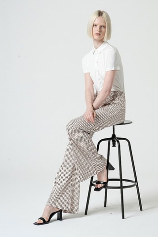 Pantaloni flare - Ecrù