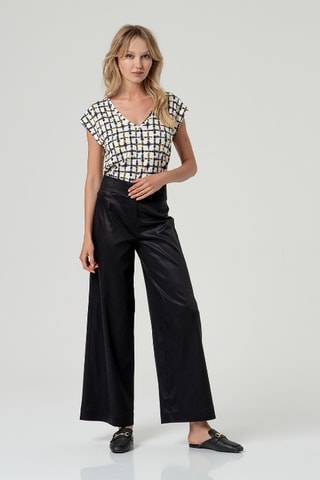 Pantalon taille haute - Noir