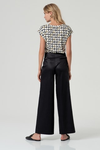 Pantalon taille haute - Noir