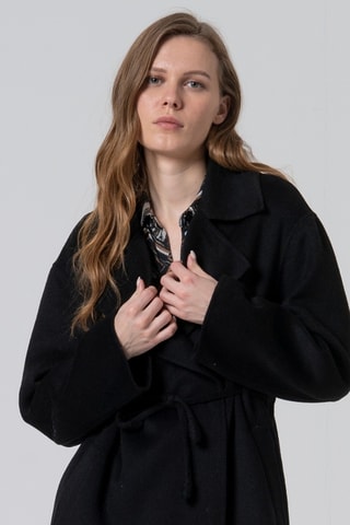 Cappotto in lana - Nero