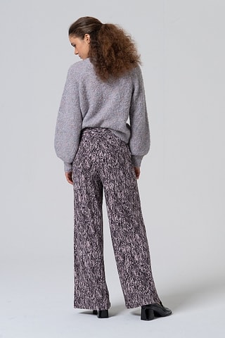 Pantaloni ampi a vita alta - Grigio