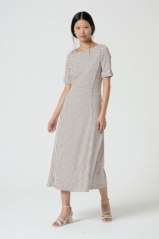 Robe midi - Écru