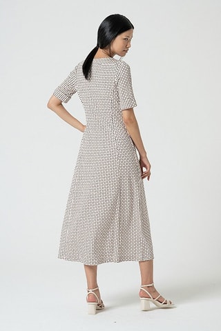 Robe midi - Écru