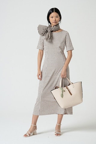 Robe midi - Écru