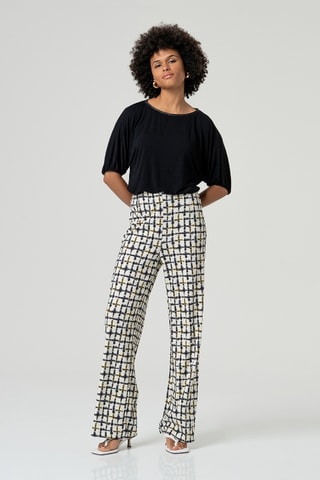 Pantaloni straight - Ecrù