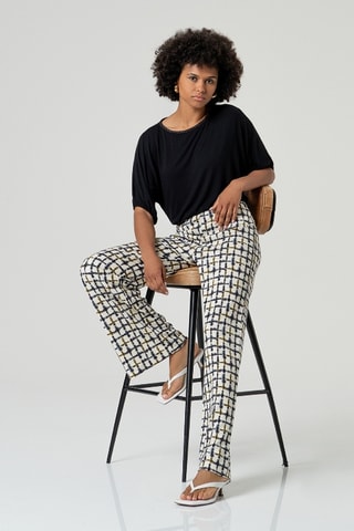Pantaloni straight - Ecrù