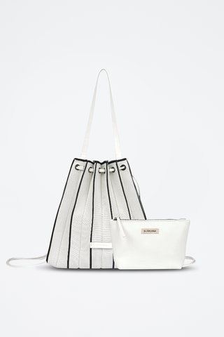 Sac à dos et pochette - Blanc